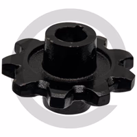 Pignon - supérieur et inférieur, - Ø int. 30 mm, - 9 dents, - trémie et retour