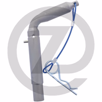 Piton-broche - droit déporté 20/18 mm