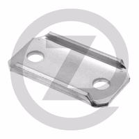 Plaque dents à ressort - pour tube carré - 35 x 35 mm