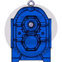 Pompe à lobes rotatifs A116-60 E, arbre