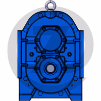 Pompe à lobes rotatifs A116-60 E, arbre