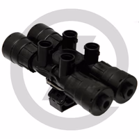 Porte-buse, quadruple - sans fiche pneumatique