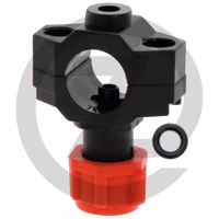 Porte-buse, simple - pour montage de tube, - commander 2x vis 670400101 séparément