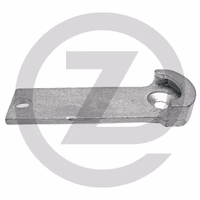 Raccord d'arrimage - partie inférieure, - fermeture anti-panique 125 x 37 mm