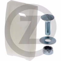 Racleur, synthétique - 100 x 52 mm (y compris vis, rondelle, écrou)
