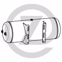 réservoir d'air comprimé, en acier, avec