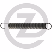 Ressort de tension - Ø intérieur : 27 mm - Ø du fil : 4 mm - longueur : 206 mm