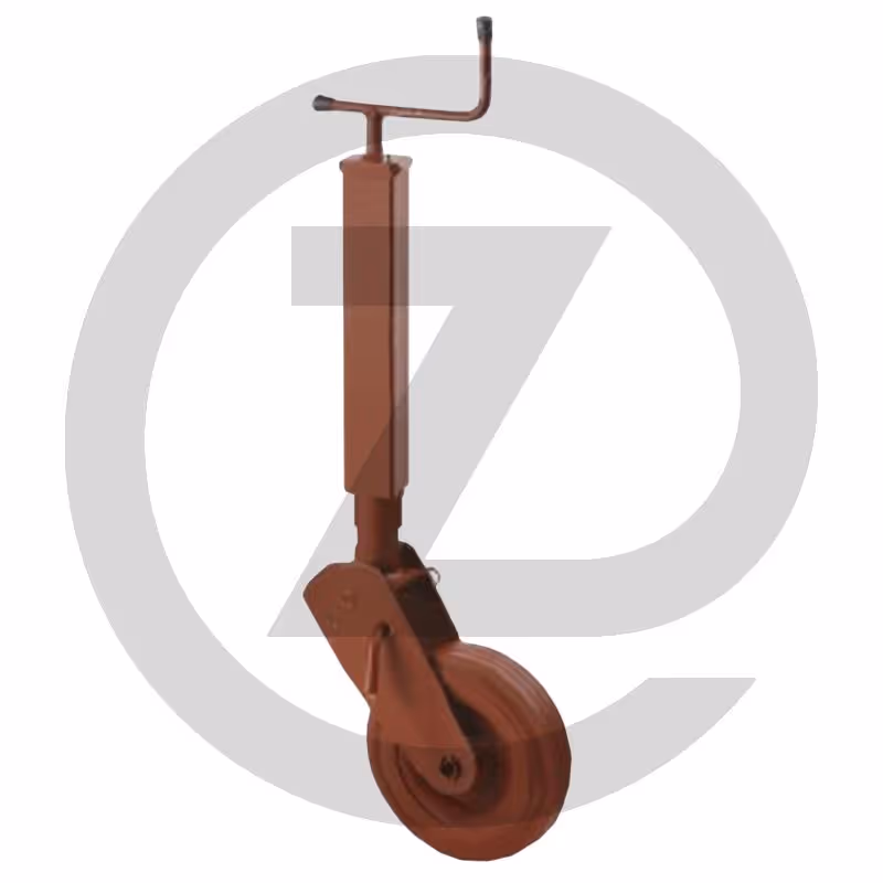 Roue d'appui - Charge d'appui 1200 kg, dimensions des roues 250x80 mm en caoutchouc plein