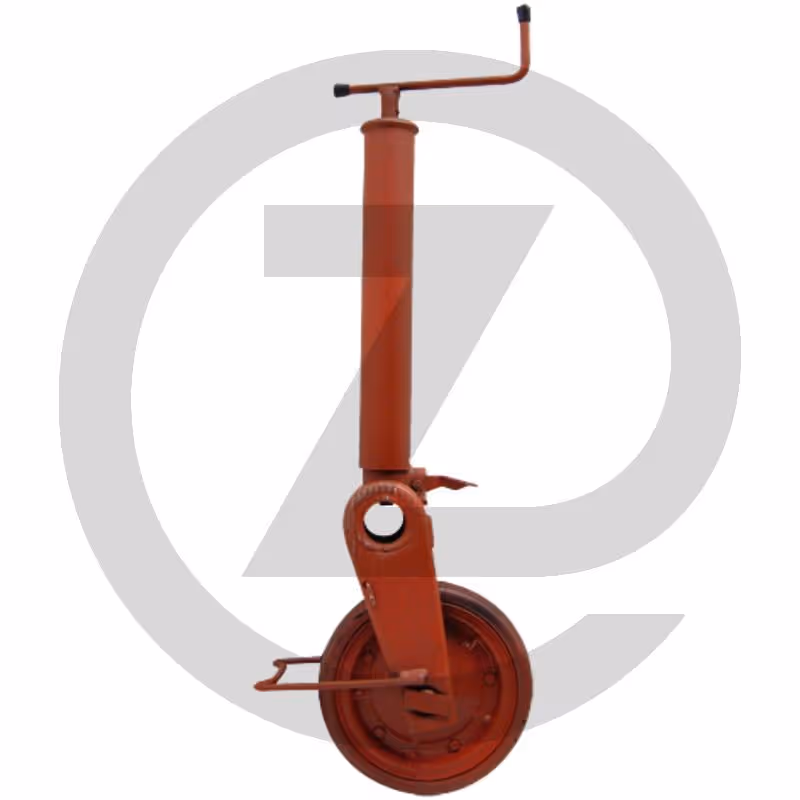 Roue d'appui - Charge d'appui 1500 kg, dimensions des roues 400X100 mm roue en acier, hauteur 1560 mm, pliable