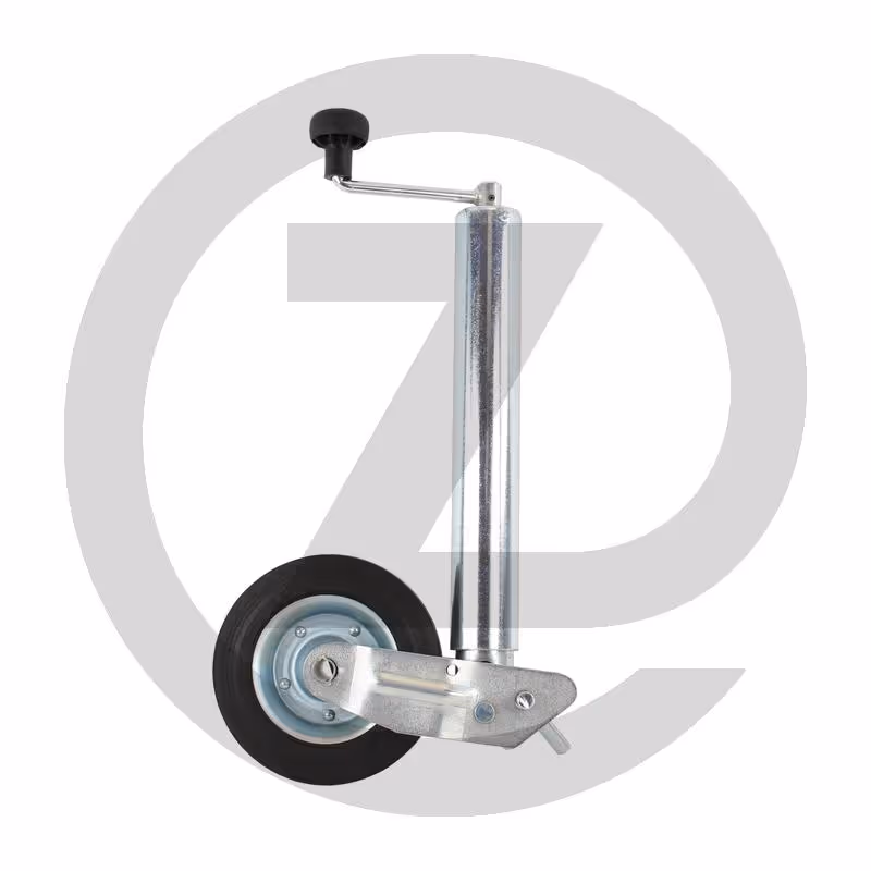 Roue Jockey - repliable, manivelle avec palier butée