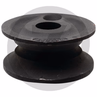 Rouleau guideur - avant, Ø 40 mm, pour chaine 14 x 50 mm - Ø ext. 135 mm - largeur 52 mm - pas de clavette - profondeur rainure 17 mm - largeur rainure 18 mm