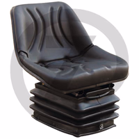 Siège à suspension pneumatique - complet, revêtement en PVC (similicuir) - étroit 490 mm