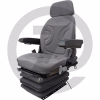 Siège à suspension pneumatique - revêtement en PVC, - avec embase pivotante 360°