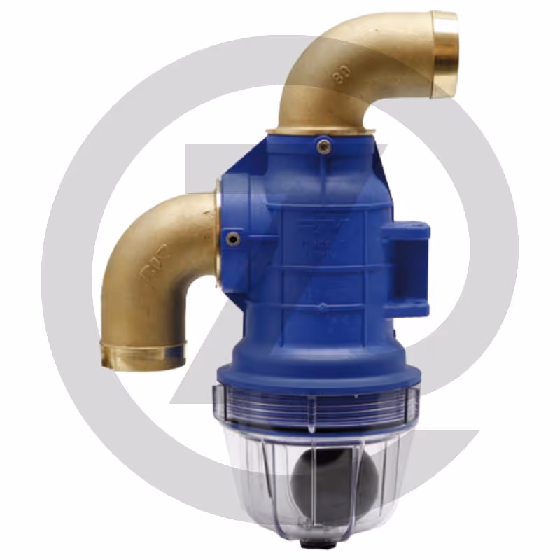Siphon séparateur - raccord coudé, avec robinet de purge