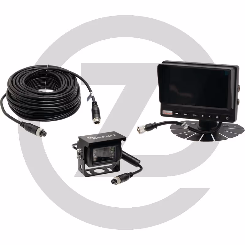 Système vidéo de recul 5" - moniteur couleur 5", câble de connexion 20 m, caméra avec angle de vue 130°