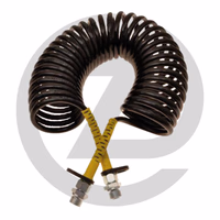 Tuyau spiralé - 2 x M18 x 1,5 FI, Ø 154 mm, longueur de travail 9m