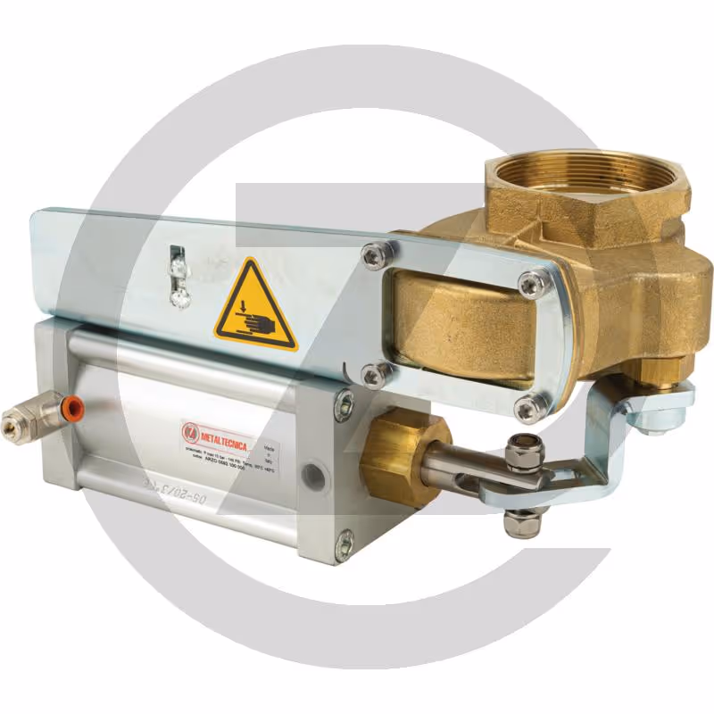 Vanne à lisier 3", avec vérin pneumatiqu