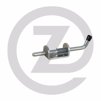 Verrou à ressort - galvanisé, avec arrêt