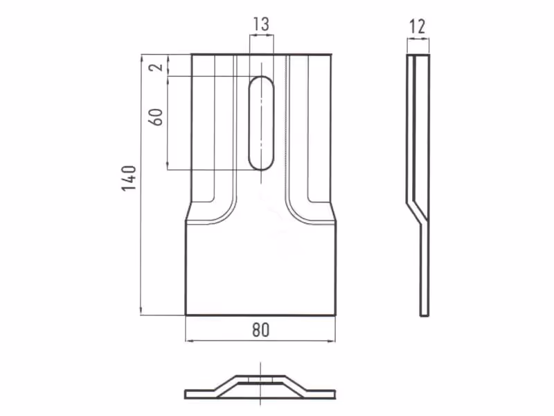 Grattoir 140x80x4mm Correspond à: 32811
