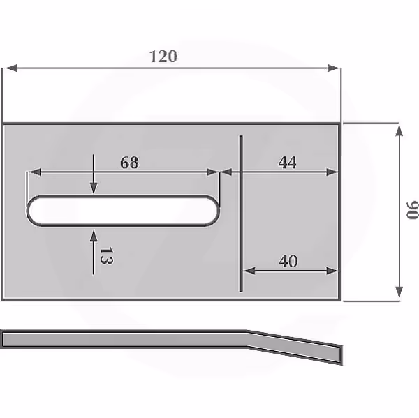 Grattoir rouleau packer Maletti 120x90mm Adaptable