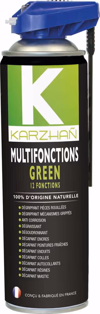 GREEN - DEGRIPPANT 12 FONCTIONS ORIGINE VEGETALE- AEROSOL 400ML