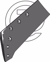 Soc charrue Grégoire Besson - 173801 - 18" - Gauche - Adaptable