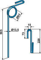 Griffe de semoir Köckerling 501130