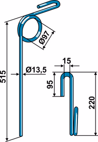 Griffe de semoir Köckerling 501131
