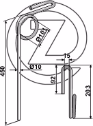 Griffe de semoir Köckerling 640497