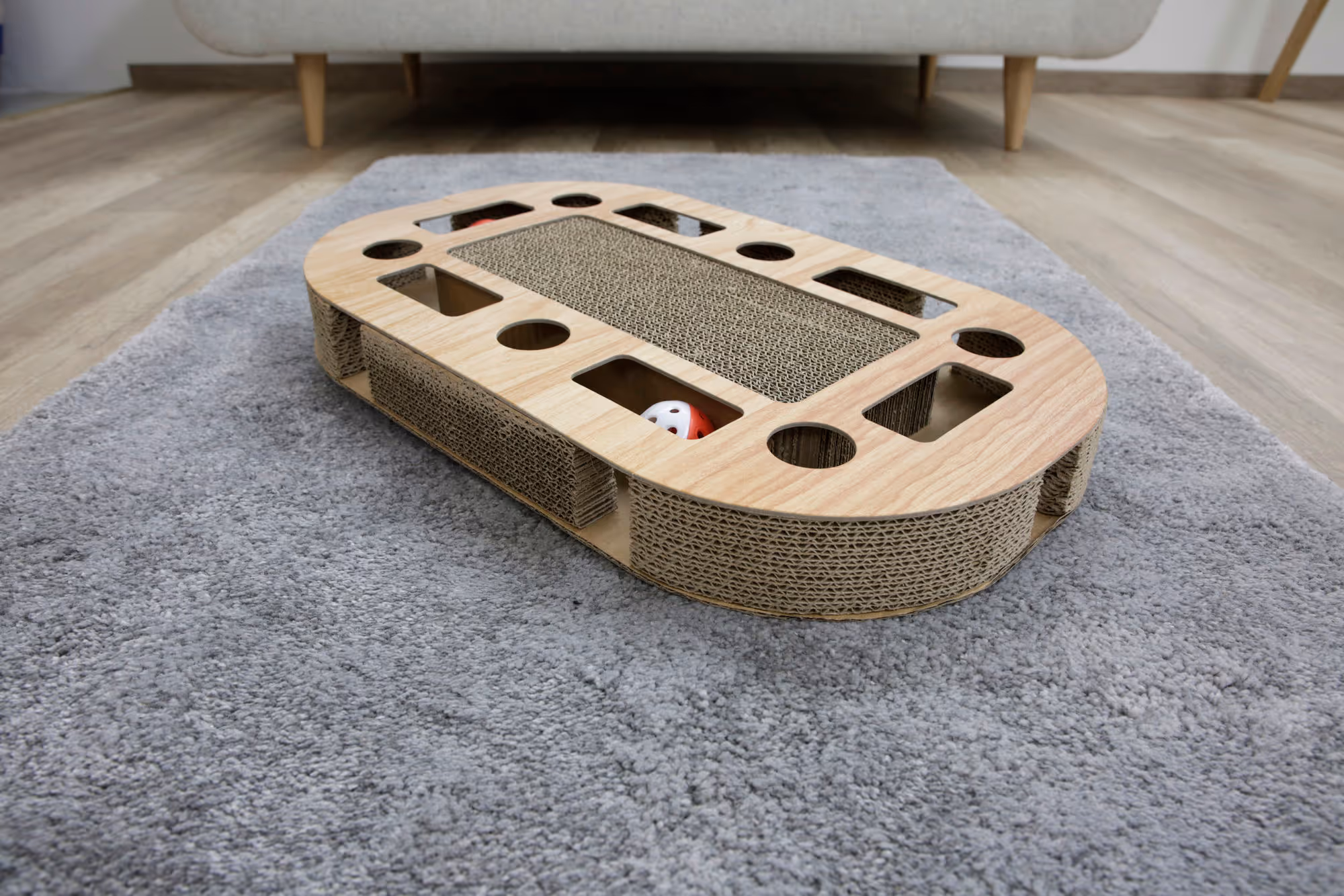 Griffoir pour chat Ovalo 52X31X8,5cm, avec CatNip