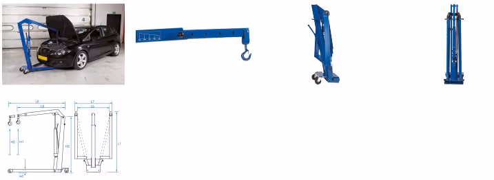 Grue d'atelier hydraulique pour les garages etc 550kg