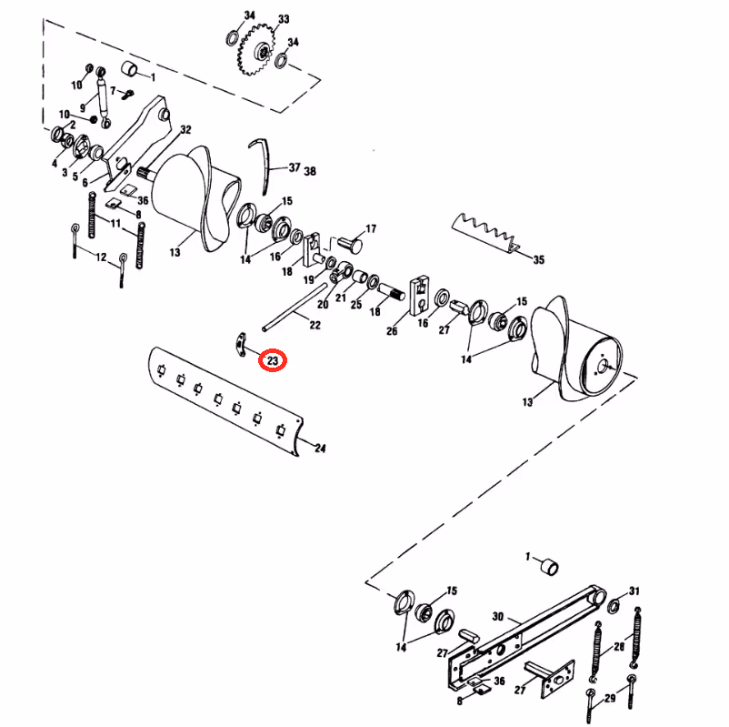 Guide de doigt escamotable 288799 | New Holland