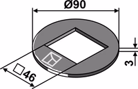 Güttler | Rondelle de réglage Ø90x3x46