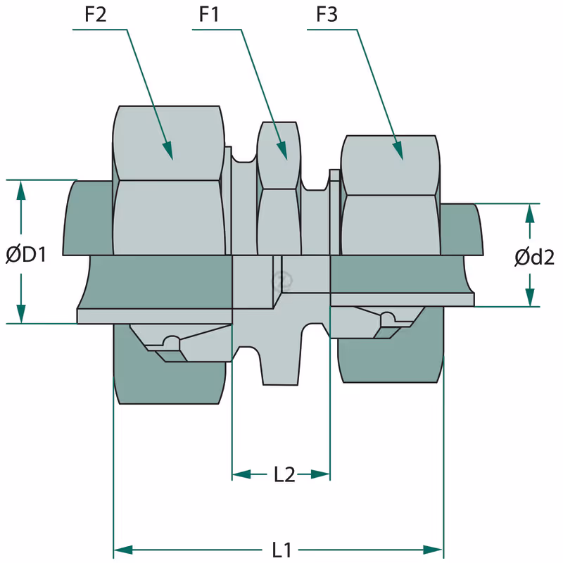 GV 10 L 8   Raccord droit