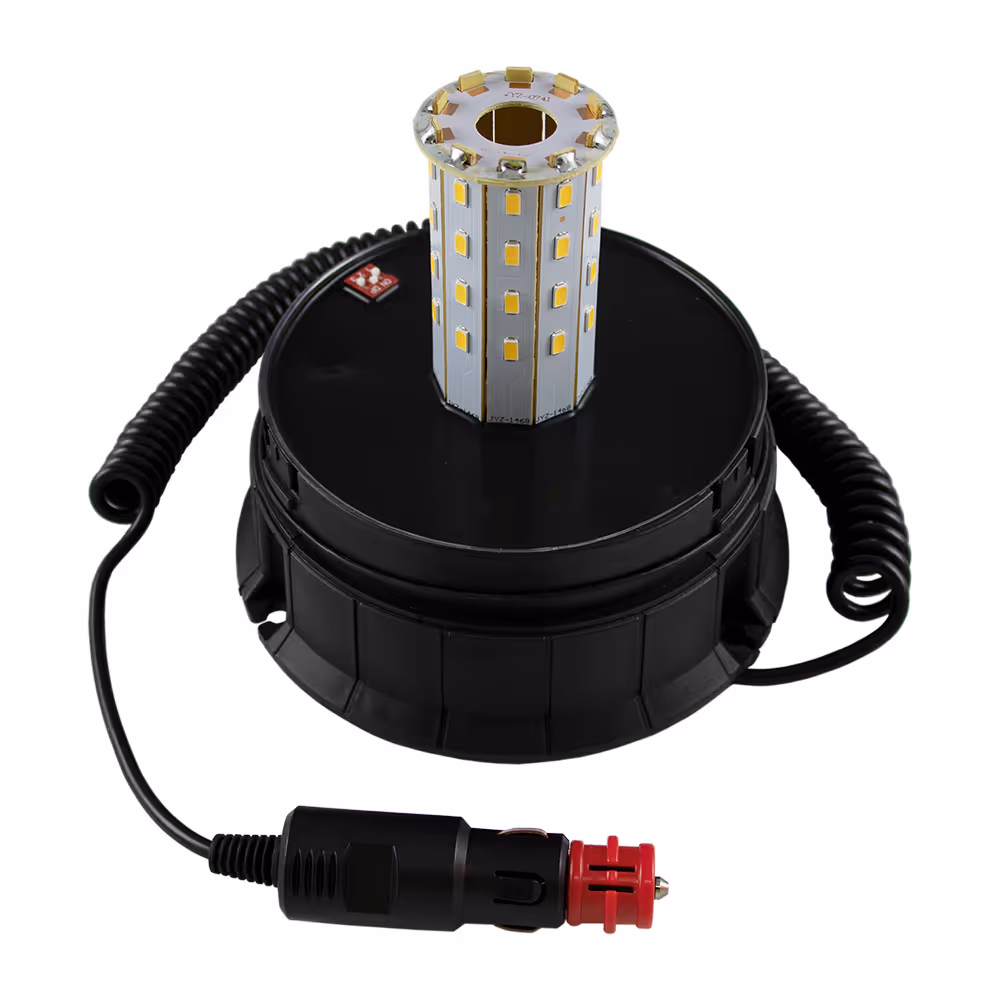 Gyrophare 6 fonctions à led 12-24v avec prise allume-cigare