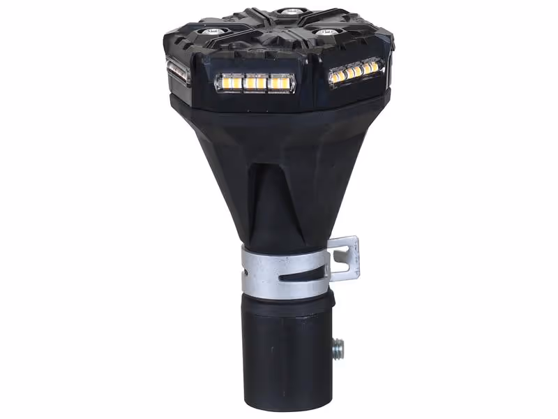 Gyrophare à LED Micro Bright sur tige 12V interférence classe 5