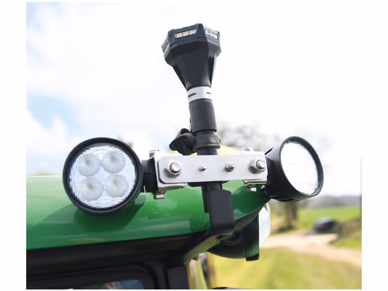 Gyrophare à LED Micro Bright sur tige 12V interférence classe 5