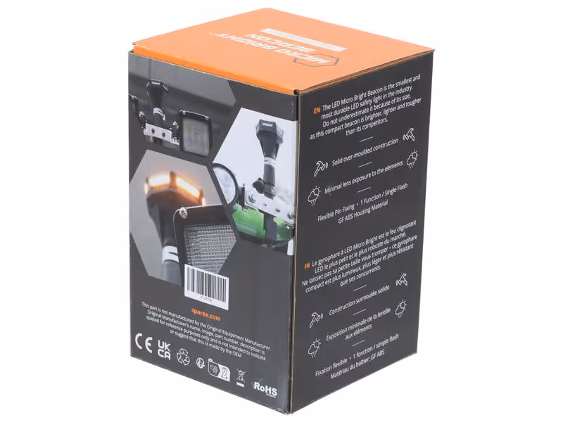 Gyrophare à LED Micro Bright sur tige 12V interférence classe 5