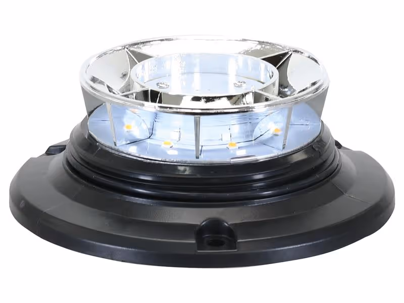 Gyrophare à LED rotatif (orange), Classe 3, à fixer, 12-24V