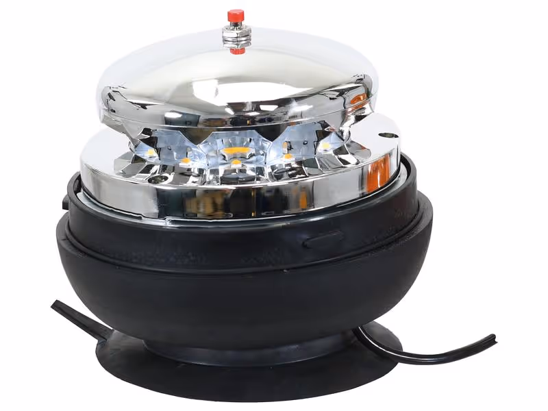 Gyrophare à LED rotatif (orange), Classe 3, magnétique, 12-24V