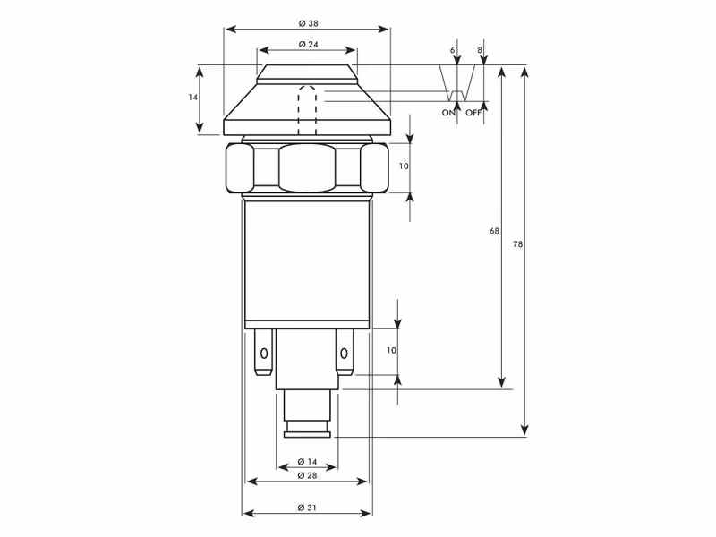 Gyrophare Commutateur - ref X830240082000