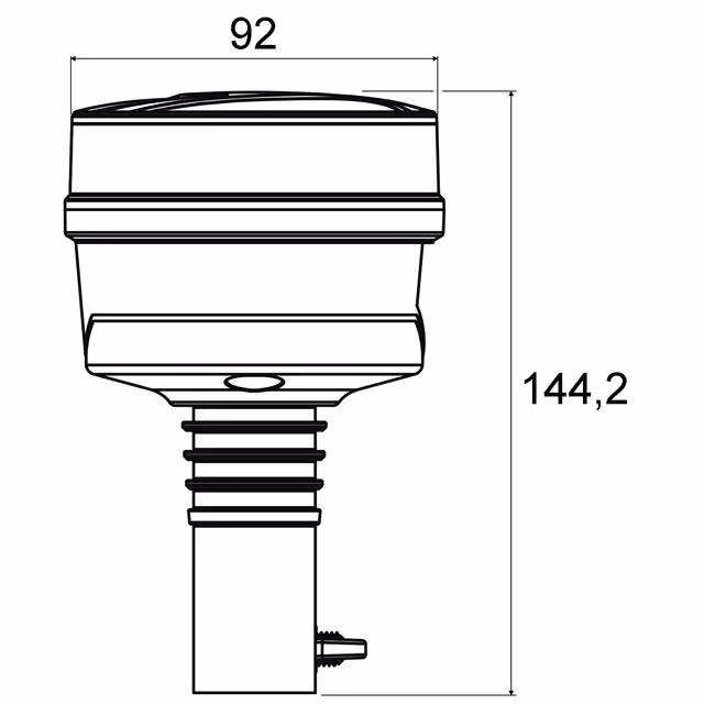 Gyrophare compact led 12/24v flexible techni-power