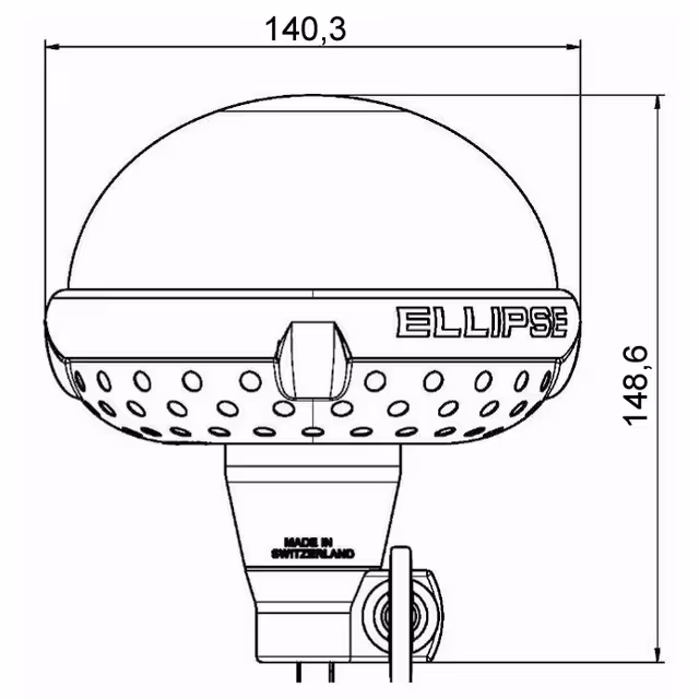 Gyrophare ellipse flexible 12/24v 21w ip65