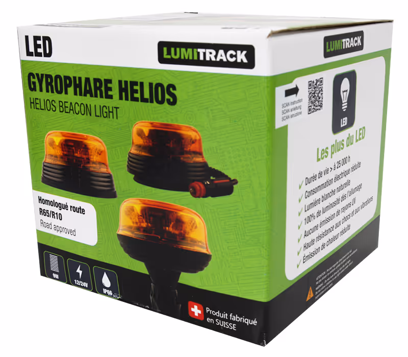 GYROPHARE HELIOS LED PLAT 12-24V