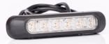 Gyrophare LED orange, 12-36V, avec support, longueur du câble 1 m