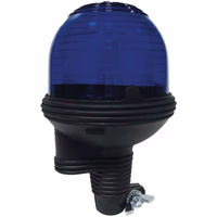 Gyrophare micro flash xenon bleu flexible 12/24v ajba