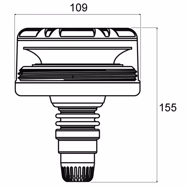 Gyrophare travaux public led flexible r65 12/24v techni-power