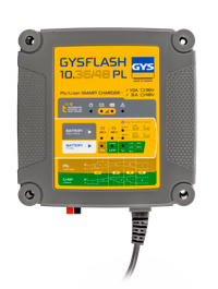 GYS - GYSFLASH 10.36/48 PL - Chargeur de batterie intelligent Plomb (VRLA, AGM, Gel) & Lithium (LiFePO4, Li-ion) - 8A/10A - Véhicules 36V/48V (Vélo électrique, Voiturette Golf) - Maintien de charge sécurisé - Désulfatation (SOS Recovery)