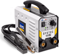 GYS - GYSTEC 160 LA - Poste à souder à l\'électrode enrobée 160A Monophasé 230V (MMA) - Pour électrodes Ø1,6 à 4,0mm - TIG DC Lift - Arc Force, Antisticking, Hot Start - Avec Porte-électrode & Câble de masse