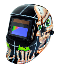 GYS - Masque de soudage LCD VENUS 3/9-13 G Bones True Color - teinte 3/9>13 - champ de vision 92x42mm - assombrissement automatique 0,08ms - 2 capteurs - mode meulage - classe optique 1/1/1/2 - pour MMA, TIG, MIG/MAG & coupe Plasma